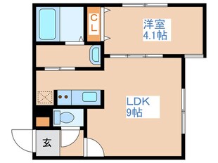 カーザフェリス平岸の物件間取画像